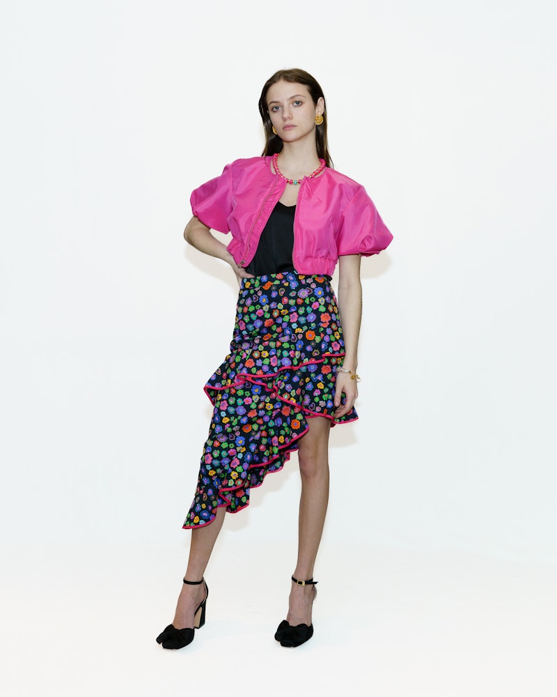 Colorful Short Sleeve Jacket - Spring Fashion